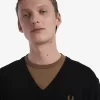 Pull rayé en laine d&rsquo;agneau pour homme