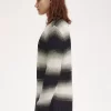 Pull rayé en maille ajourée pour homme