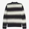 Pull rayé en maille ajourée pour homme