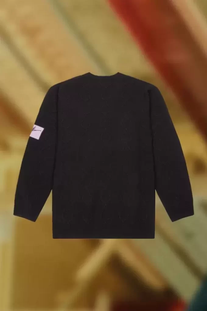 Pull surdimensionné à couronne de laurier pour homme