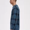 Pull tartan à motif Glitch pour homme
