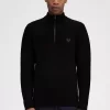 Pull texturé demi-zip pour homme