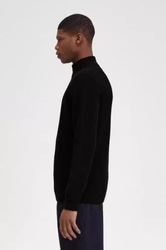 Pull texturé demi-zip pour homme