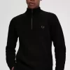 Pull texturé demi-zip pour homme