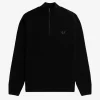 Pull texturé demi-zip pour homme