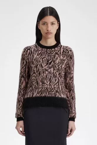 Pull zèbre pour femme