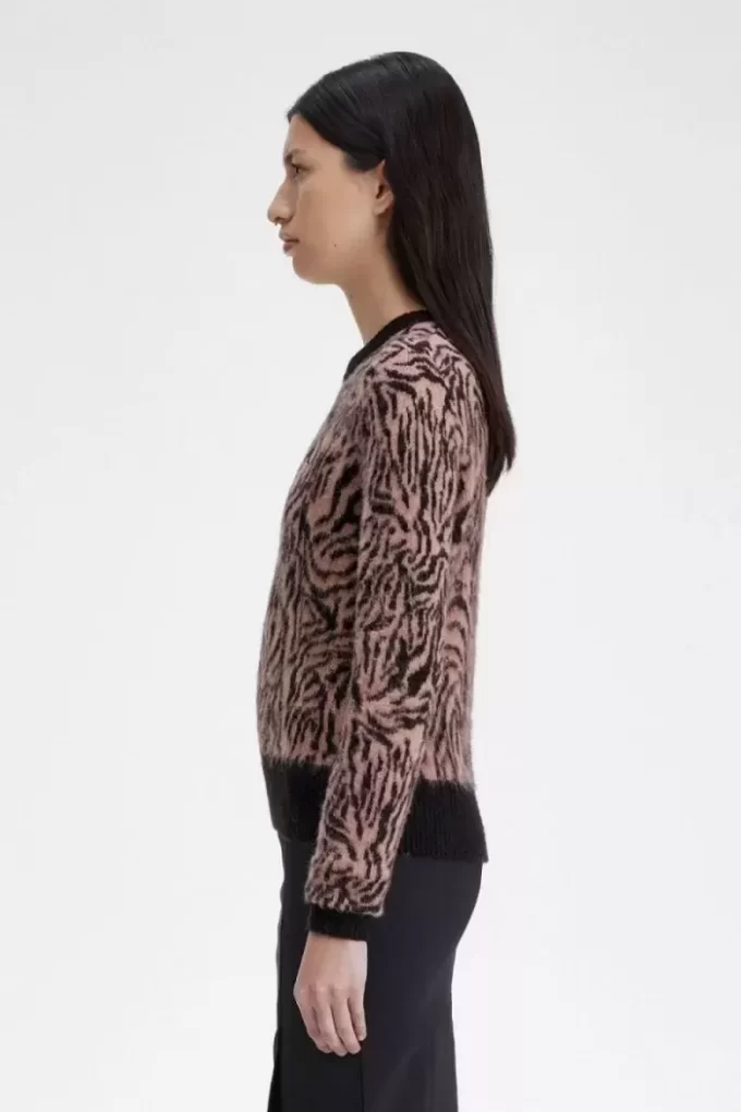 Pull zèbre pour femme