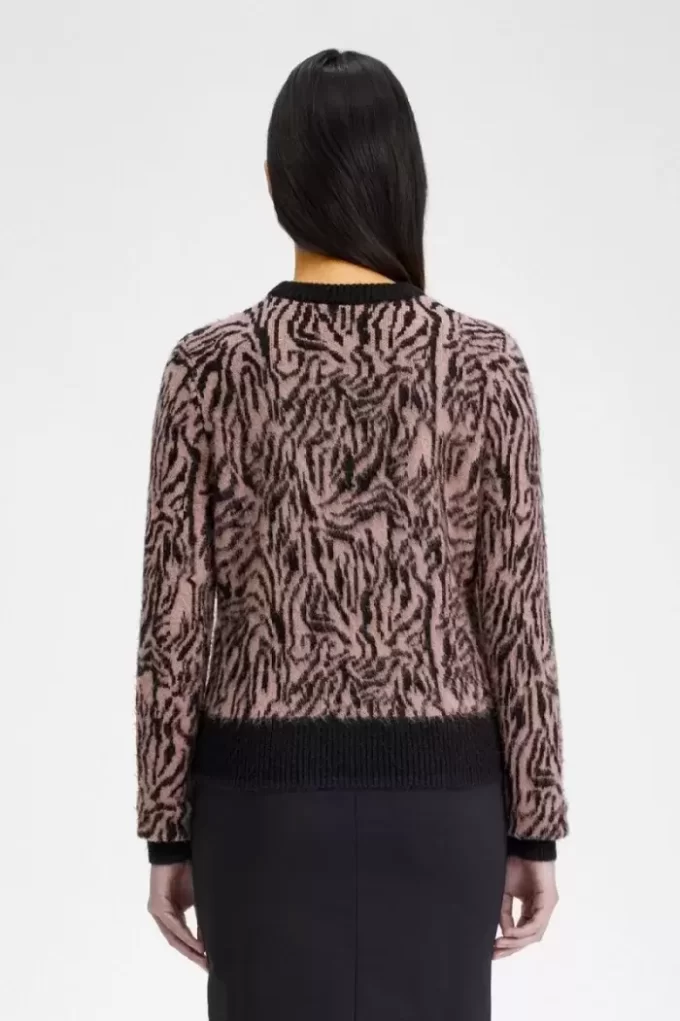 Pull zèbre pour femme