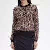 Pull zèbre pour femme
