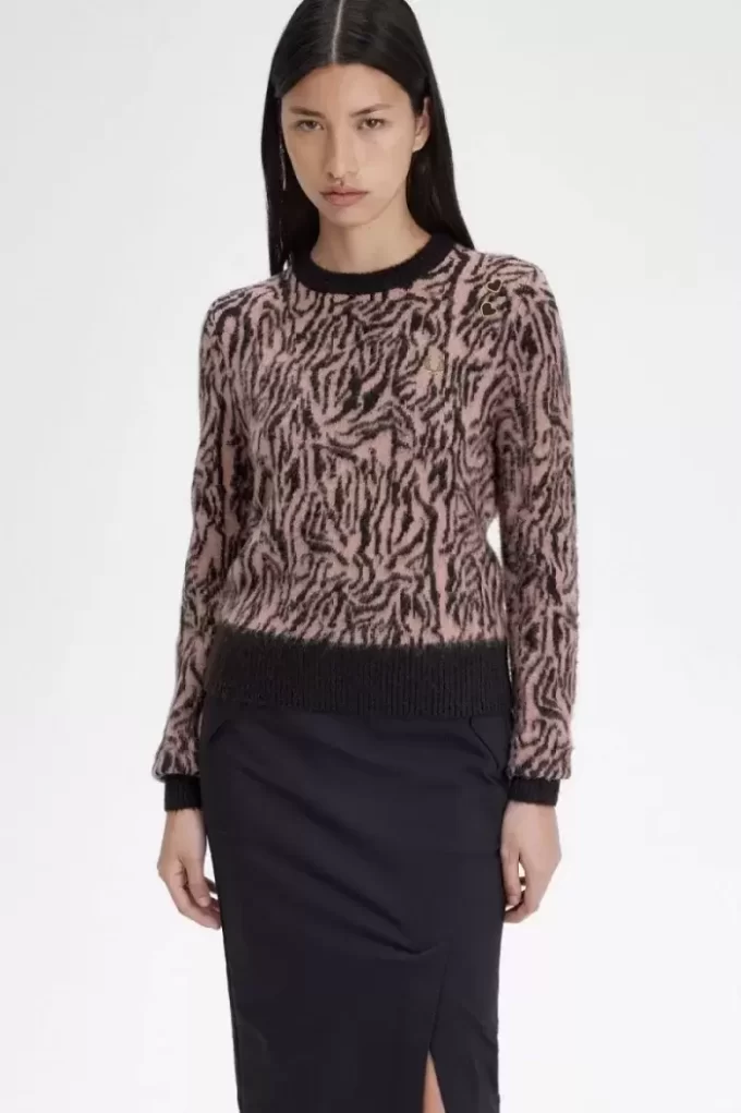 Pull zèbre pour femme
