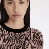 Pull zèbre pour femme