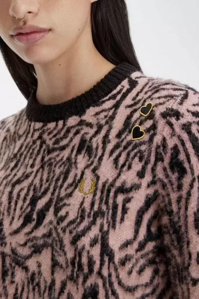 Pull zèbre pour femme