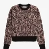 Pull zèbre pour femme
