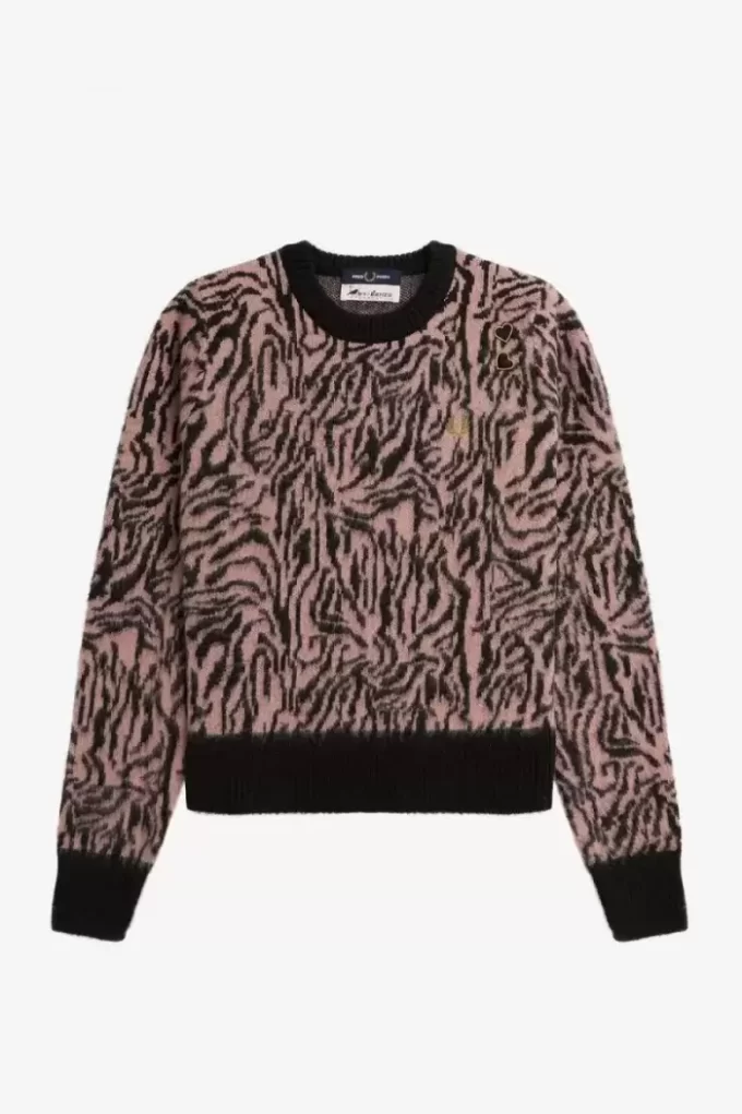 Pull zèbre pour femme