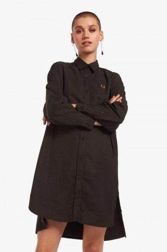 Robe chemise à boutons-pression