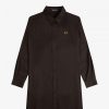 Robe chemise à boutons-pression