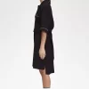 Robe chemise de bowling pour femme
