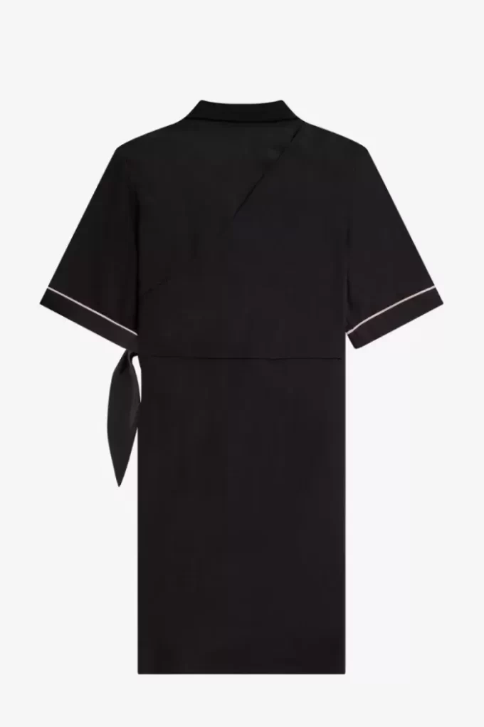Robe chemise de bowling pour femme