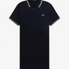 Robe chemise à double liseré