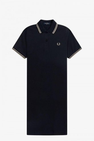 Robe chemise à double liseré