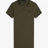 Robe chemise à double liseré