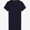 Robe chemise à double liseré