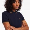 Robe chemise à double liseré