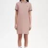 Robe chemise à double liseré pour femme