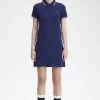 Robe chemise à double liseré pour femme