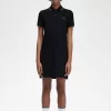 Robe chemise à double liseré pour femme