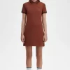 Robe chemise à double liseré pour femme