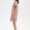 Robe chemise à double liseré pour femme