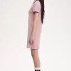 Robe chemise à double liseré pour femme
