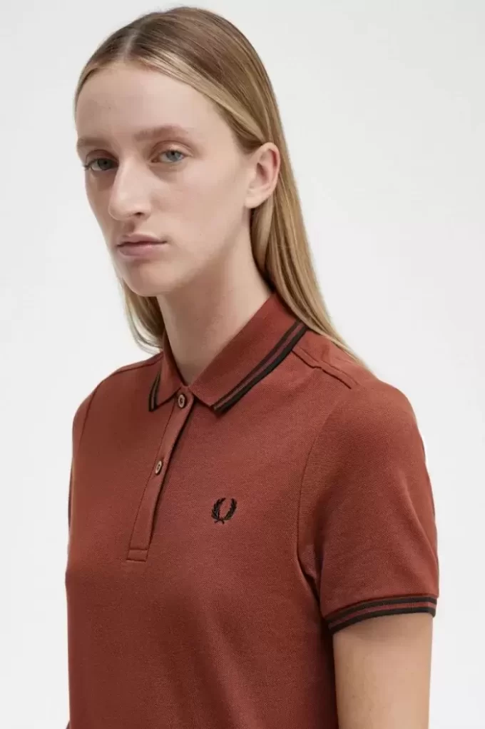 Robe chemise à double liseré pour femme