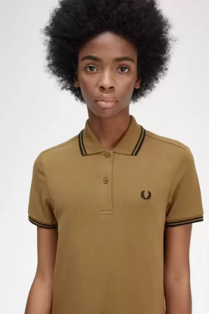 Robe chemise à double liseré pour femme