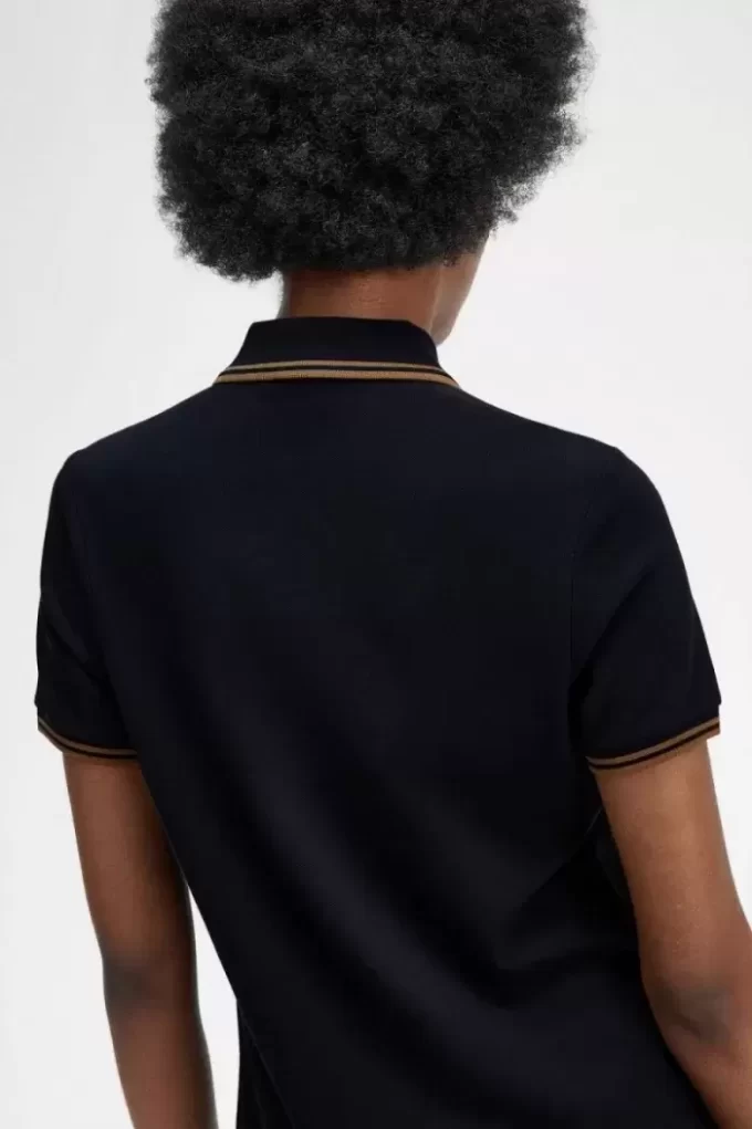 Robe chemise à double liseré pour femme