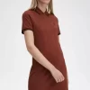 Robe chemise à double liseré pour femme