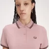 Robe chemise à double liseré pour femme