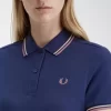 Robe chemise à double liseré pour femme
