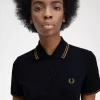 Robe chemise à double liseré pour femme