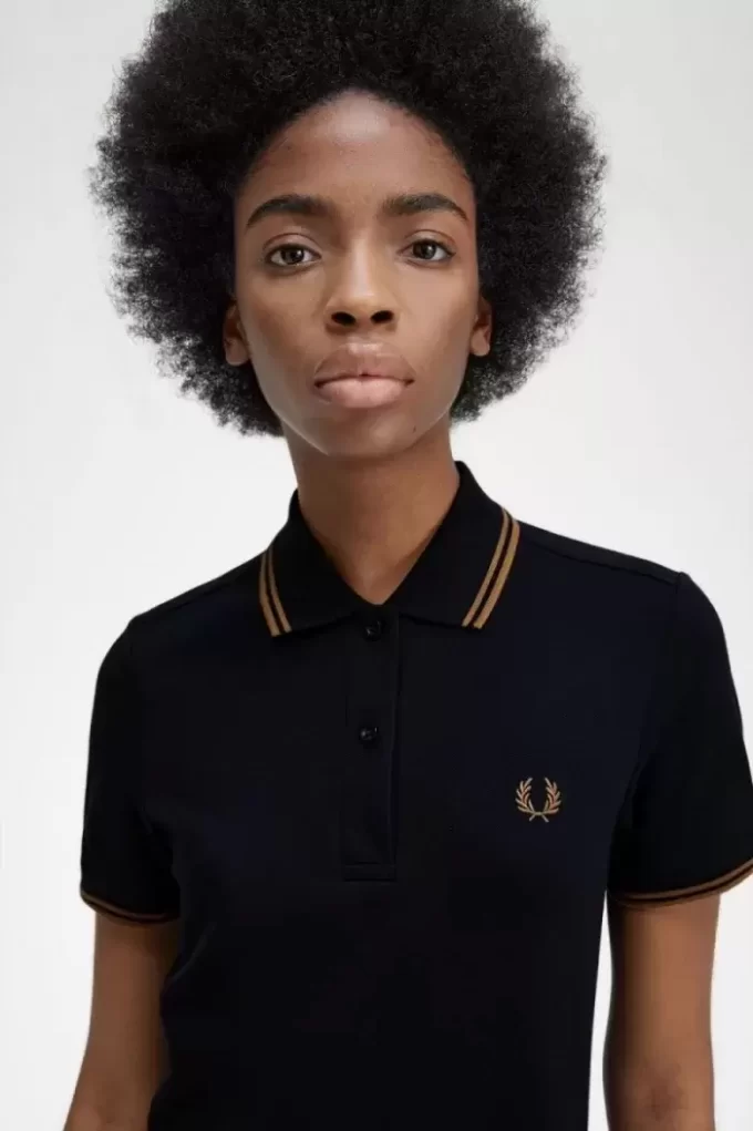 Robe chemise à double liseré pour femme