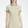 Robe chemise à double liseré pour femme