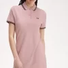 Robe chemise à double liseré pour femme