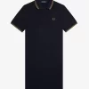 Robe chemise à double liseré pour femme