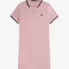 Robe chemise à double liseré pour femme