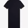 Robe chemise à double liseré pour femme