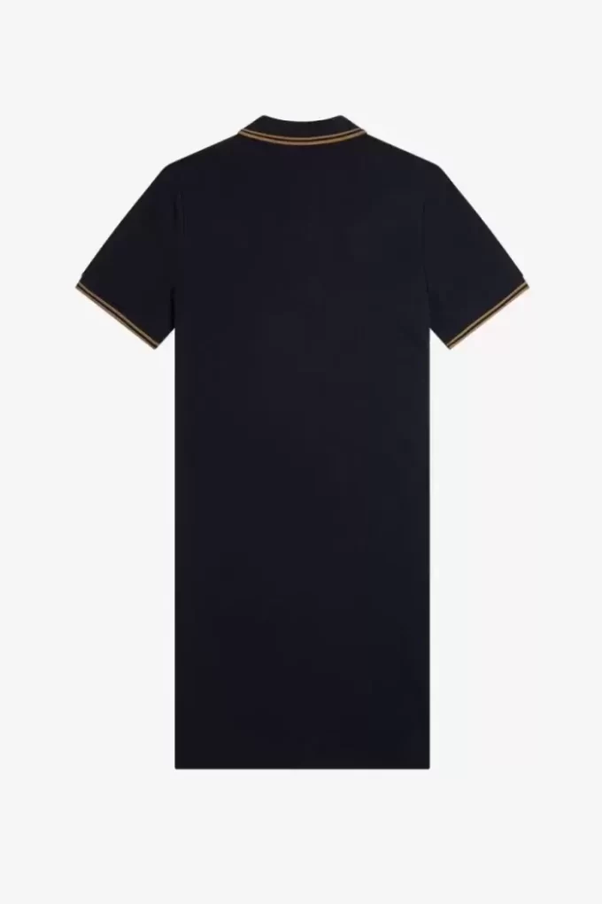 Robe chemise à double liseré pour femme