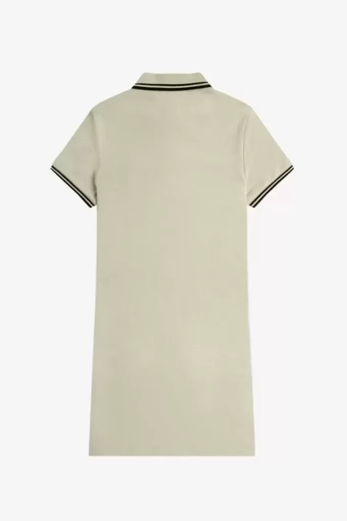 Robe chemise à double liseré pour femme