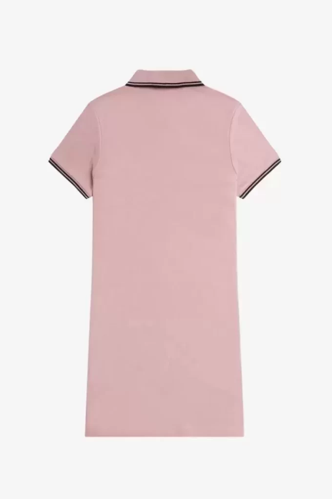 Robe chemise à double liseré pour femme
