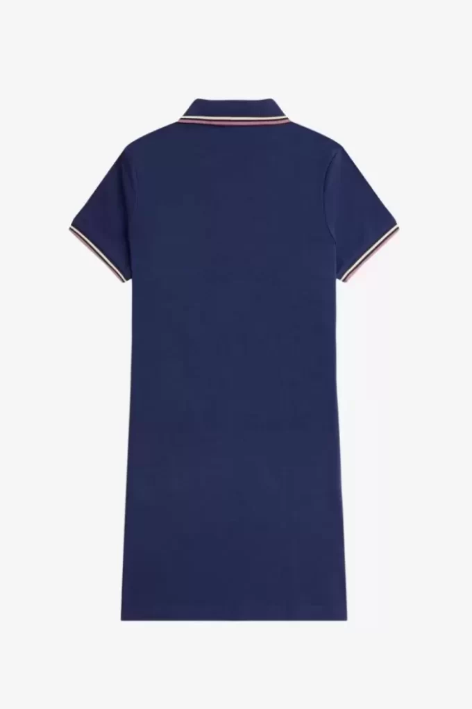 Robe chemise à double liseré pour femme